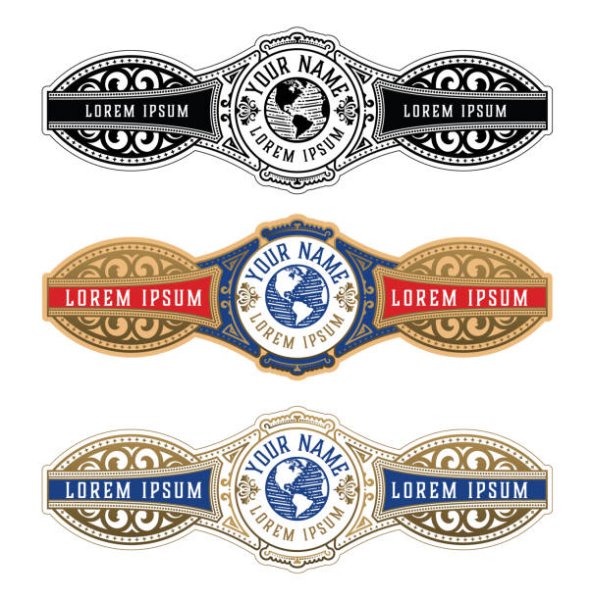 Этикетка для сигары шаблон