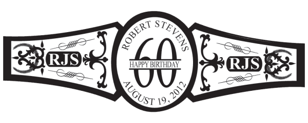 Наклейки на сигары шаблон