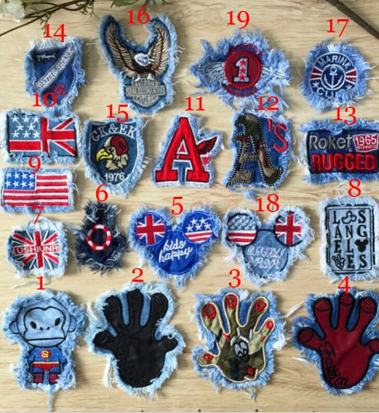 Джинсовые нашивки на одежду