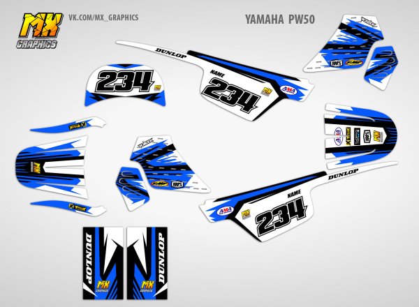 Наклейки на мотоцикл Yamaha yz250f