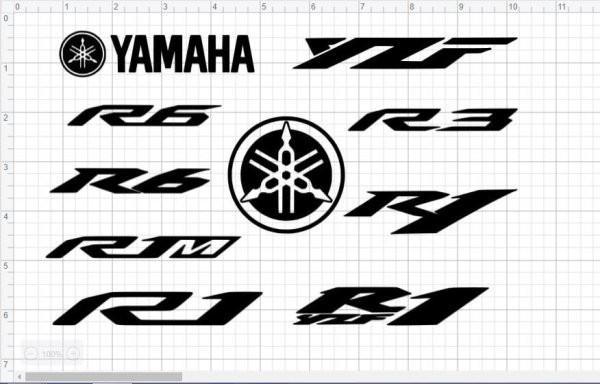 Накладка на бак Yamaha