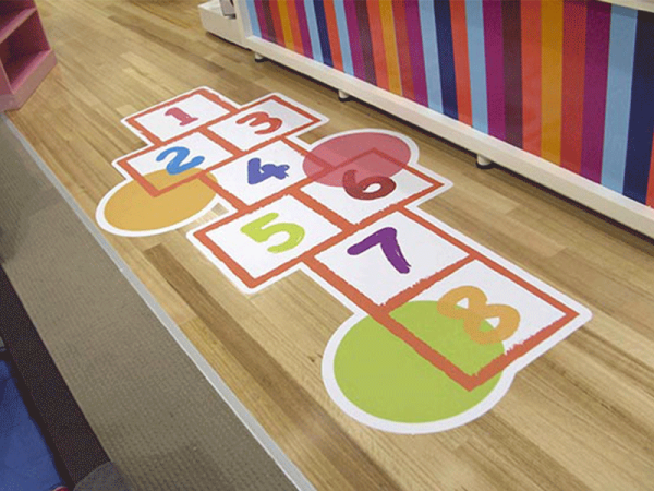 Наклейки на пол для детей