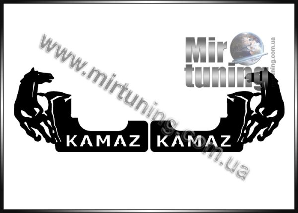 КАМАЗ наклейка на стекло