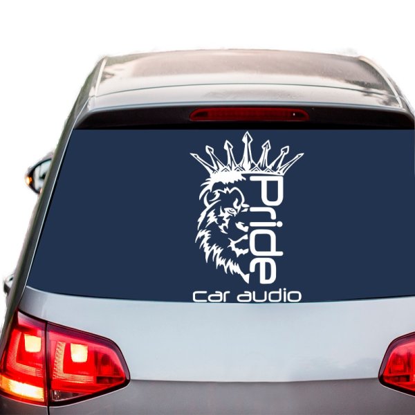 Pride car Audio наклейка Лев