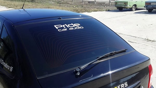 Pride car Audio на лобовое стекло