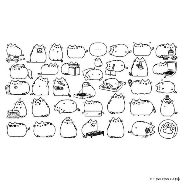 Котик. Раскраска с наклейками