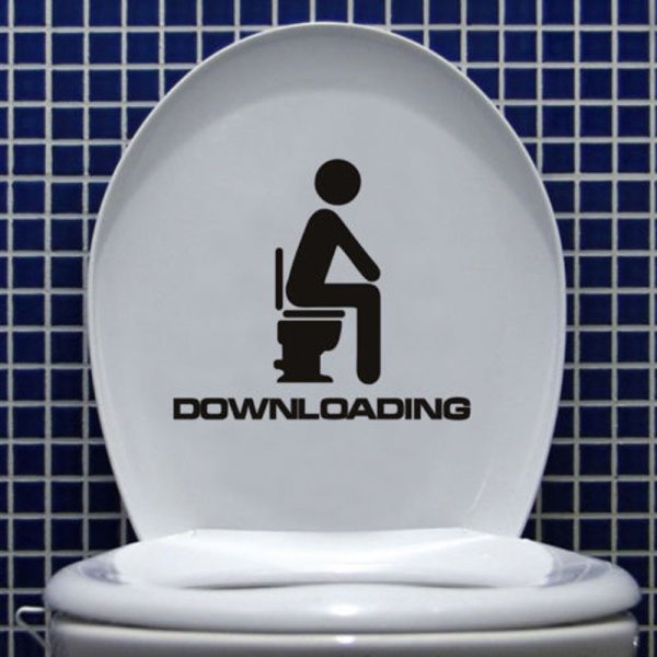 Надпись на унитаз