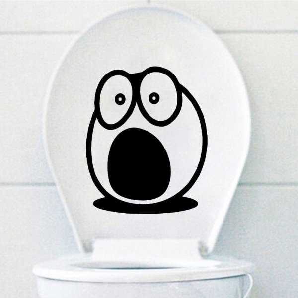 Наклейка "туалет"