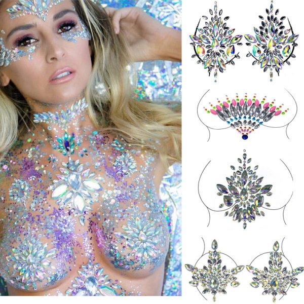 Наклейки на грудь