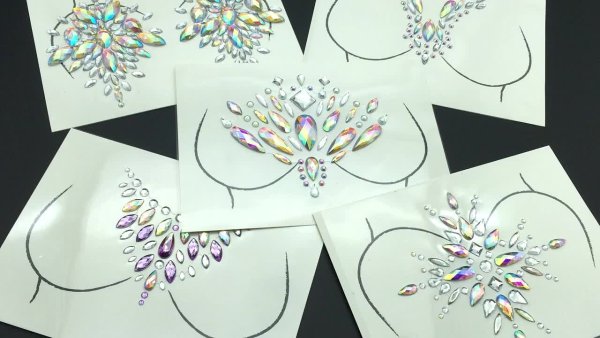 Стразы на лицо