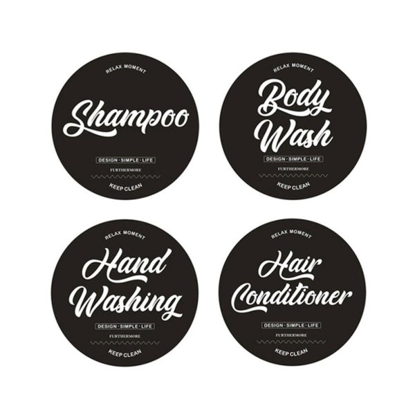 Надпись шампунь