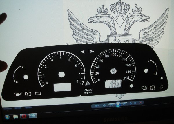 Накладка комбинации приборов 2114