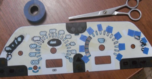 Накладка на щиток приборов ВАЗ 2110