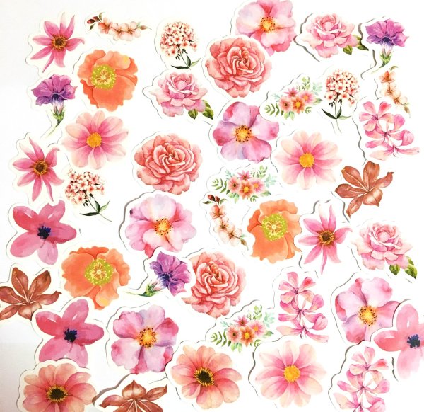 Яркий стикер цветочки