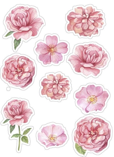 Цветочки для скрапбукинга