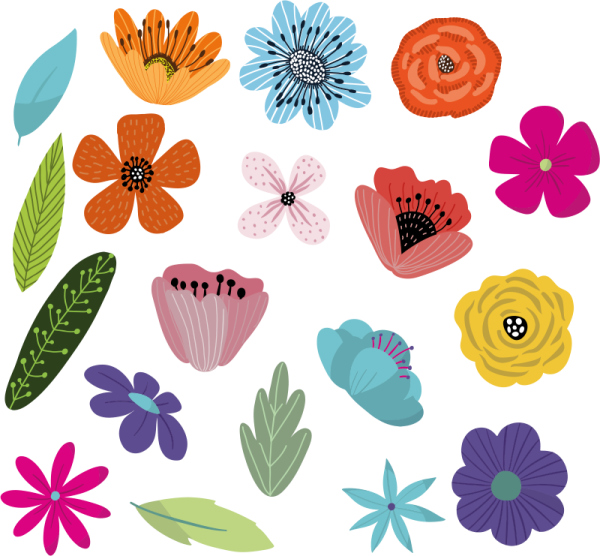 Стикер цветочек