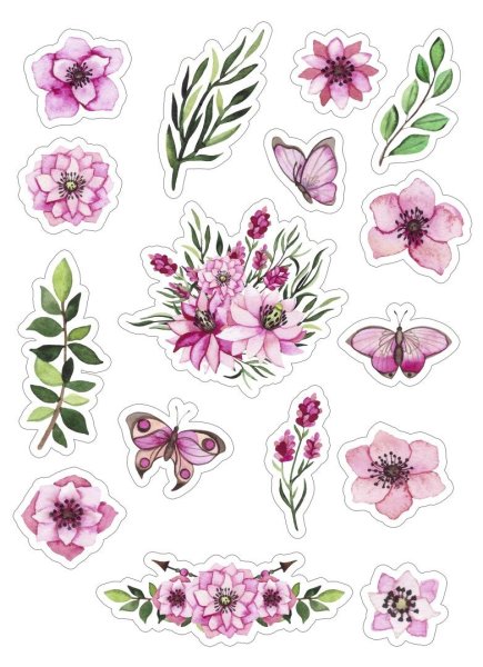 Высечки цветы для скрапбукинга