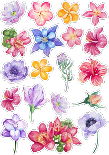 Наклейки цветочки на телефон (49 фото) » Рисунки для срисовки и не только