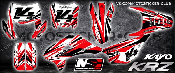 Наклейки на питбайк Kayo 125 KRZ