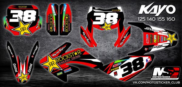 CRF 70 питбайк crf70 наклейки