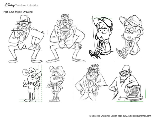 Наклейки Гравити Фолз черно белые