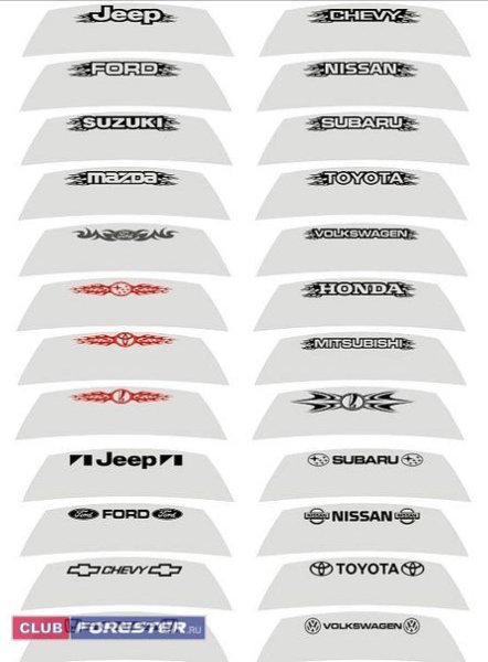 Наклейка БК на лобовое