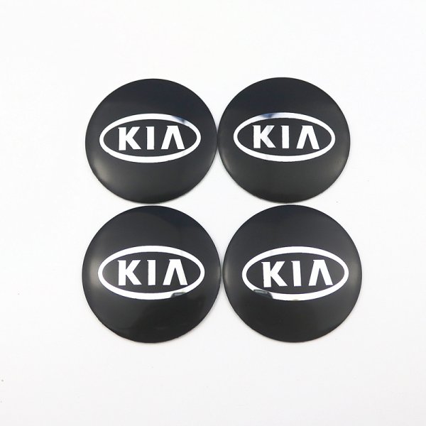 Наклейки на колпачки дисков Киа 56мм артикул