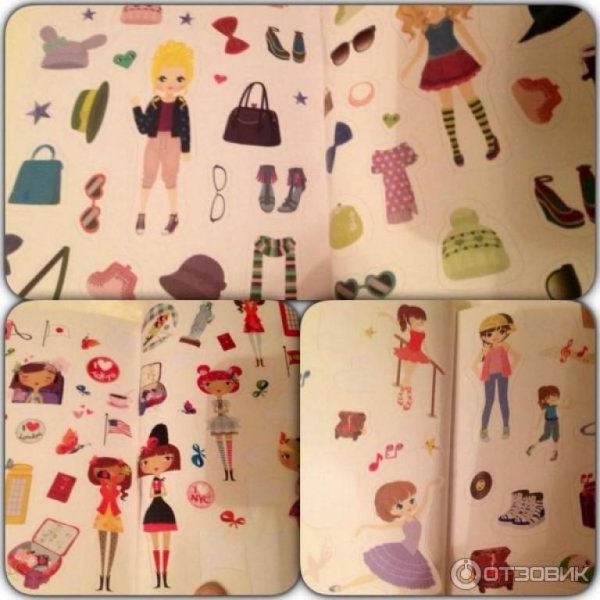 Machaon стикербук 100% Стикеры специально для девочек