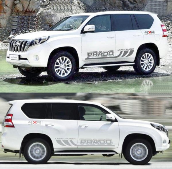 Toyota Land Cruiser Prado 120 наклейка