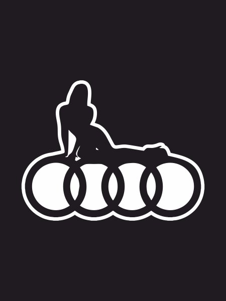 Информационные наклейки Ауди