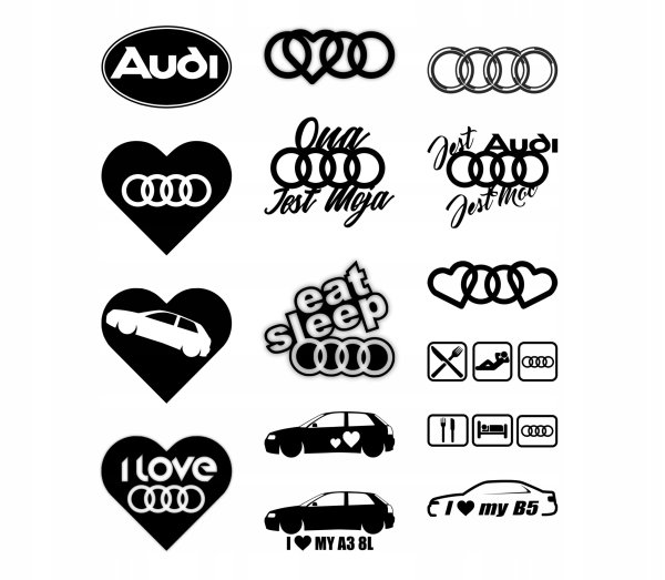 Audi наклейка