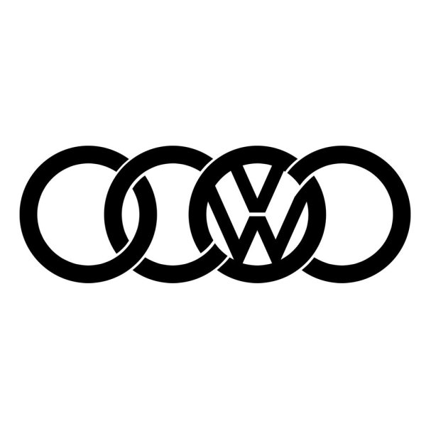 Наклейка на машине Audi