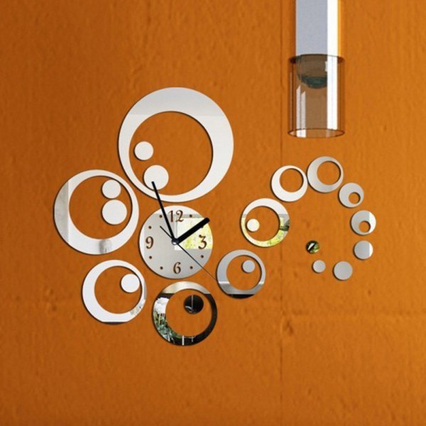 Часы зеркальные настенные