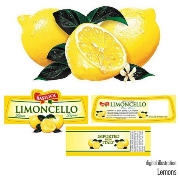 Ликер Лимончелло этикетка