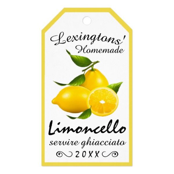 Ликер Лимончелло этикетка