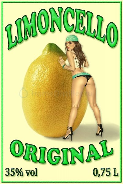 Лимончелло этикетка