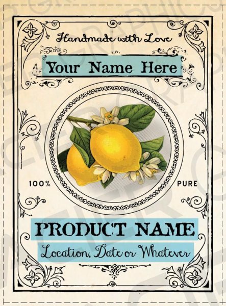 Лимончелло наклейка на бутылку