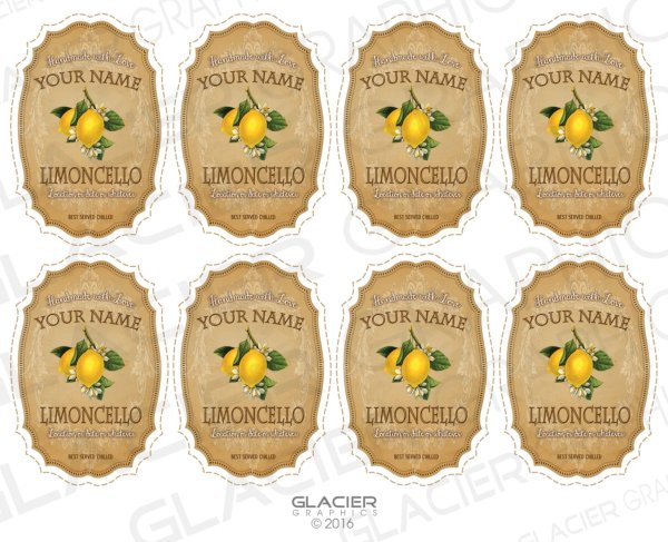 Лимончелло этикетка
