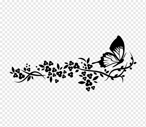 Орнаменты и узоры с бабочками