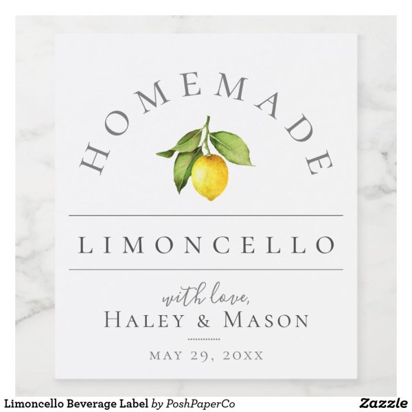 Лимончелло этикетка