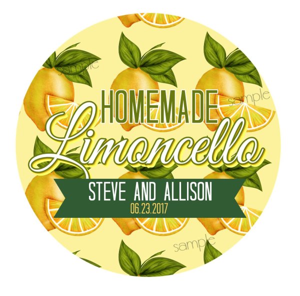 Этикетки для самогона Лимончелло