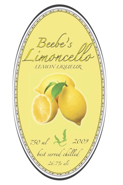 Ликер Лимончелло этикетка