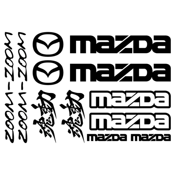 Мазда спортивные наклейки