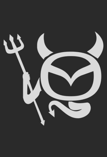 Наклейка чертенок на авто