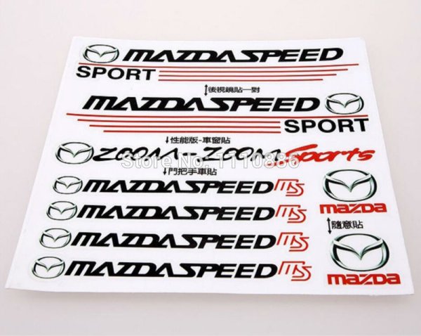 Mazdaspeed наклейка