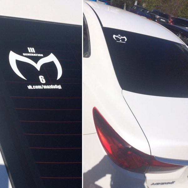 Mazda 6 GH Club наклейка