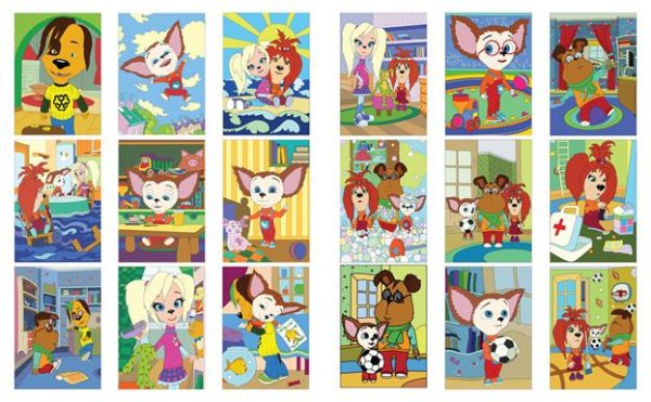 С наклейками Барбоскины