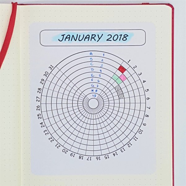 Стикер трекер для цветка полей меня
