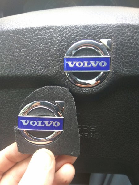 Эмблема Вольво на руль xc90 2004