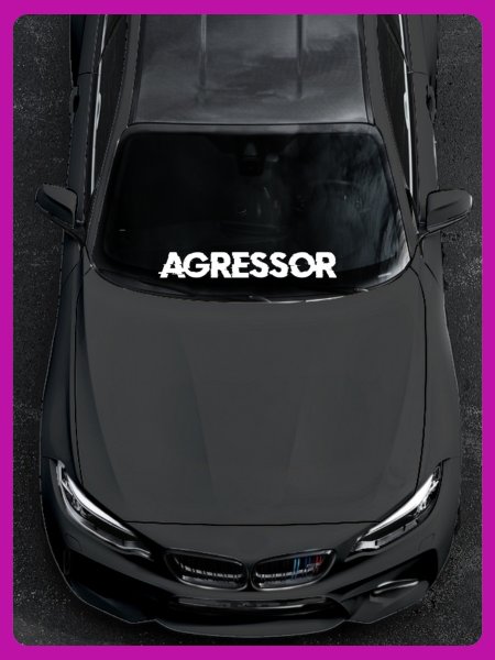 Наклейка Агрессор на авто